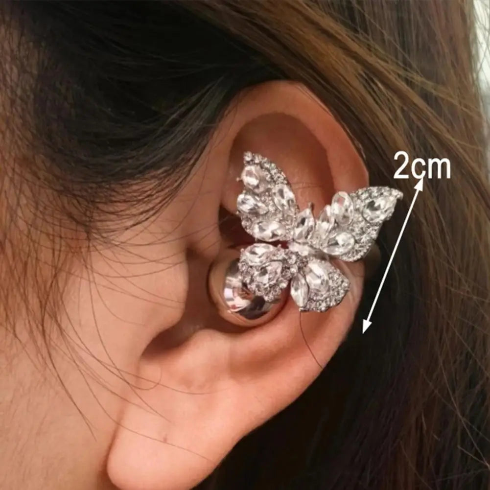 1PC Rhinestone Decor for Clip on Earbuds Open Ear Decorative Zirconia Earphone Accessories Removeable DIY Earphone Decoration