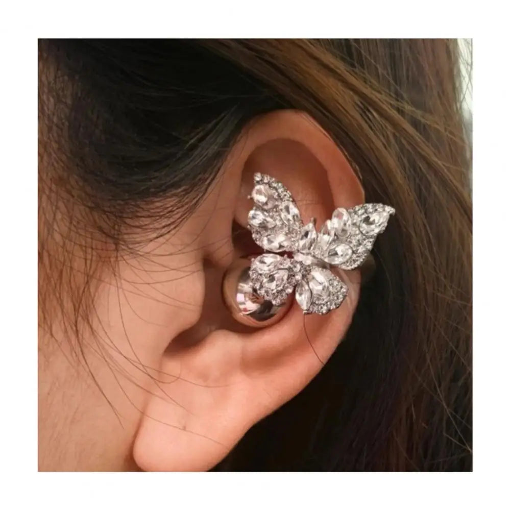 1PC Rhinestone Decor for Clip on Earbuds Open Ear Decorative Zirconia Earphone Accessories Removeable DIY Earphone Decoration