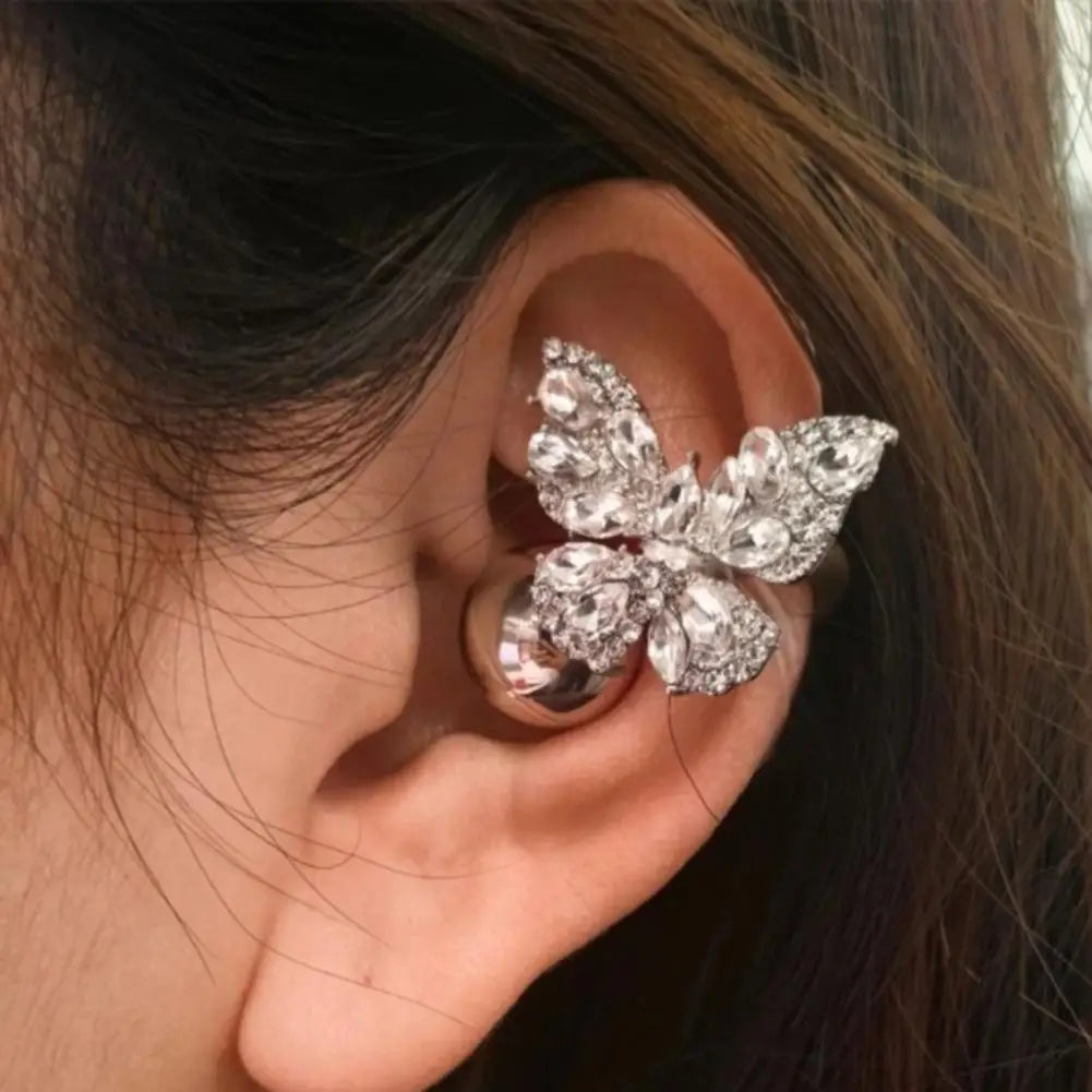 1PC Rhinestone Decor for Clip on Earbuds Open Ear Decorative Zirconia Earphone Accessories Removeable DIY Earphone Decoration